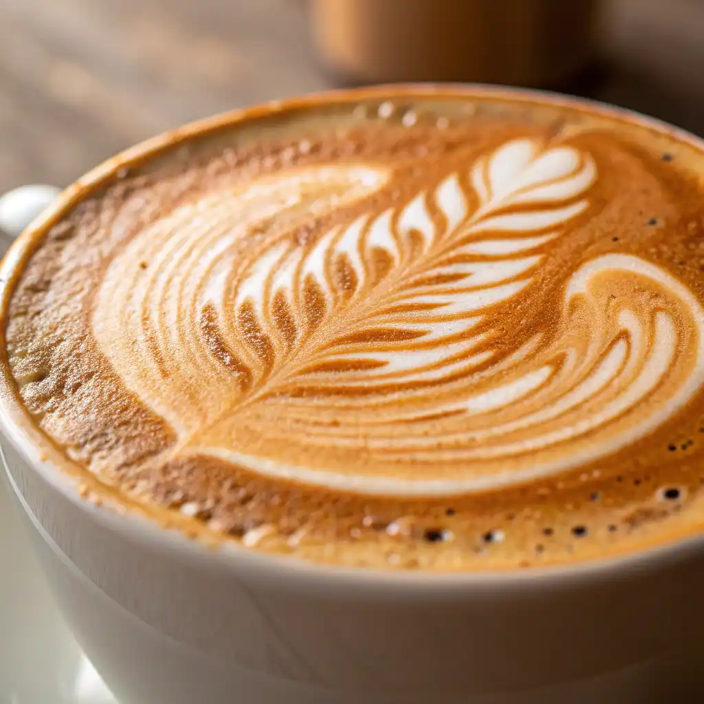 breve coffee at home with espresso and cream