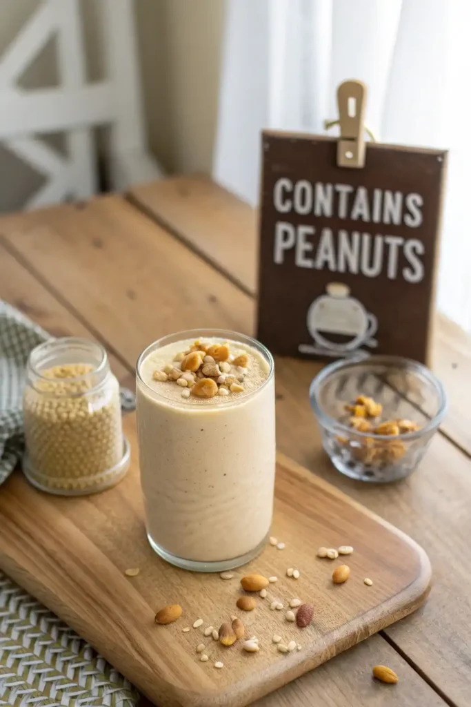 peanut butter smoothie tropical smoothie cafe allergy menu