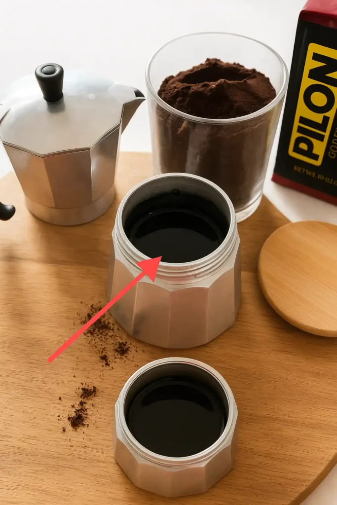Step1 to make a Cubano coffee with espuma at home