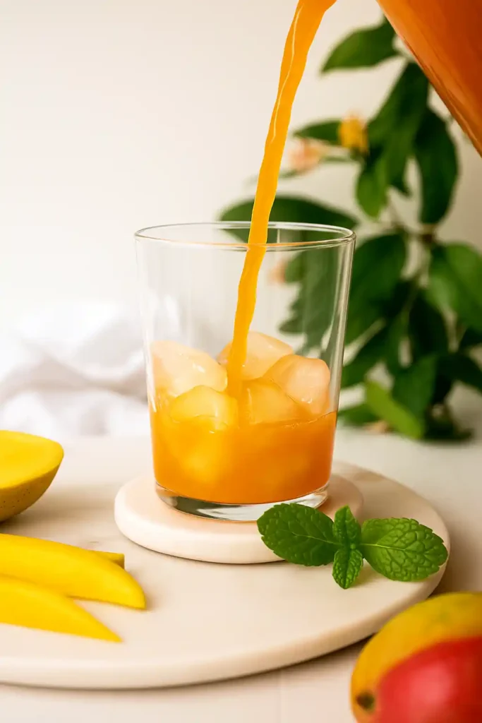 easy iced mango tea