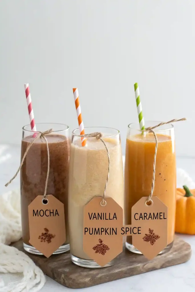 iced coffee flavor options for protein drinks