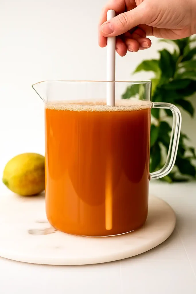 step4 for easy iced easy mango teas